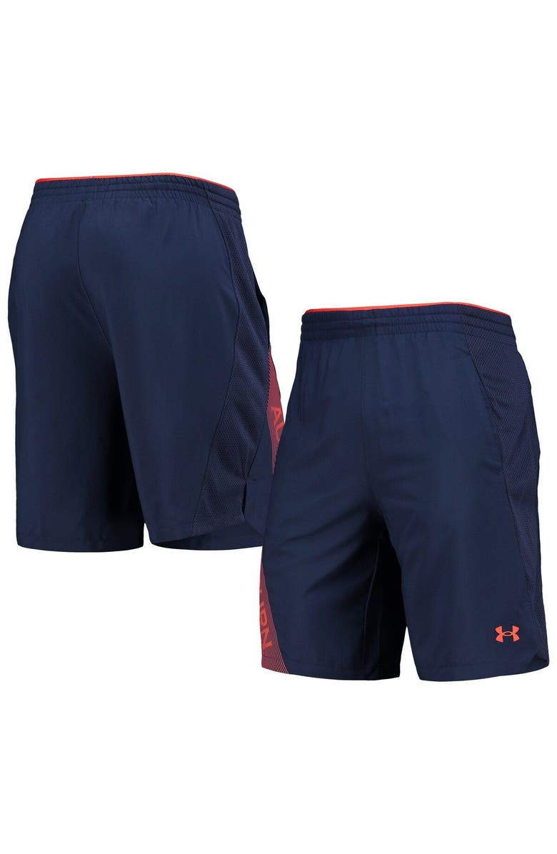 Under Armour Men's Under Armour Navy Auburn Tigers 2021 Sideline Woven Shorts, Alternate, color, 