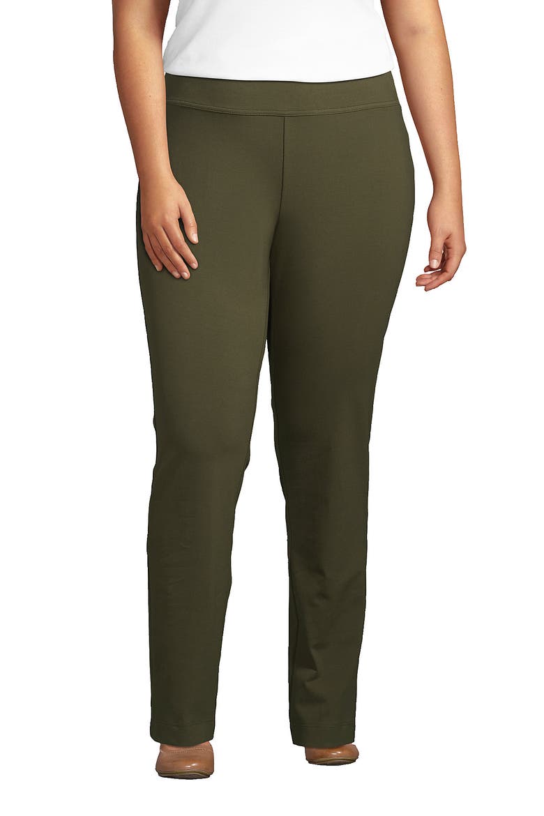 Starfish Mid Rise Slim Leg Pants, Main, color, Forest Moss