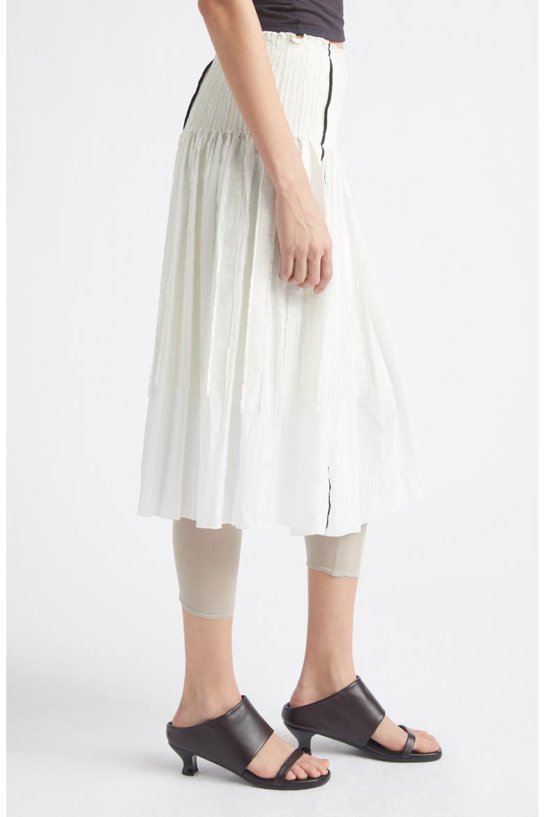 Lupe Woven Jacquard Skirt, Alternate, color, 000 - WHITE