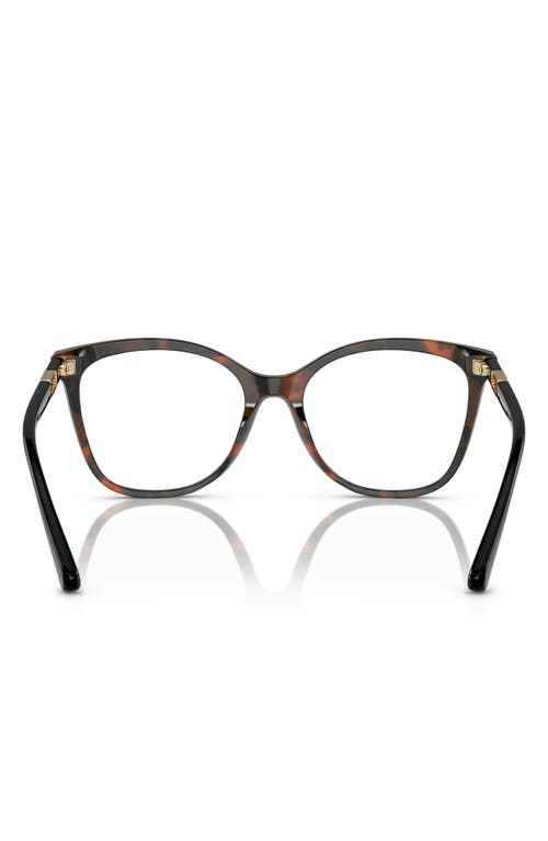 Emporio Armani 54mm Square Optical Glasses In Brown