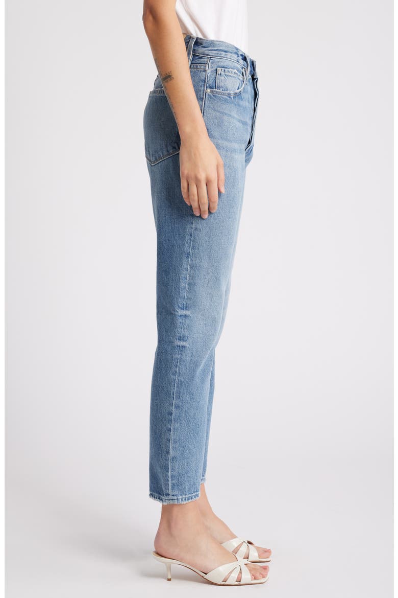 Billy High Waist Crop Straight Leg Jeans, Alternate, color, COSTAR