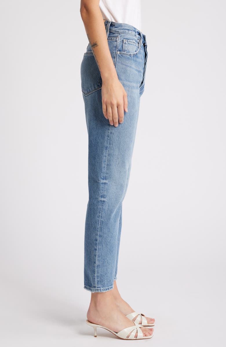 PAIGE Billy High Waist Crop Straight Leg Jeans, Alternate, color, Costar