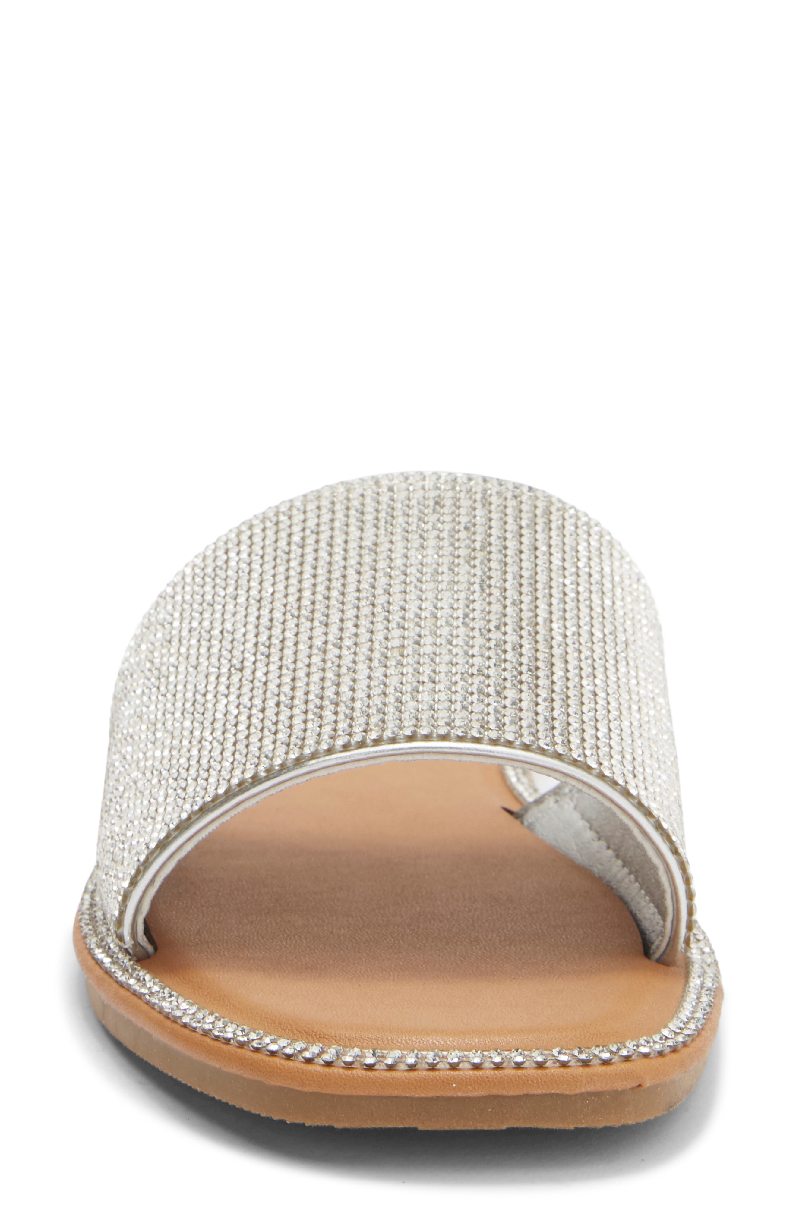 Medusa Slide Sandal, Alternate, color, SILVER PU