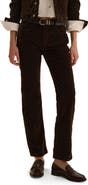 Favorite Daughter Alba Low Rise Straight Leg Corduroy Pants