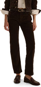 Favorite Daughter Alba Low Rise Straight Leg Corduroy Pants