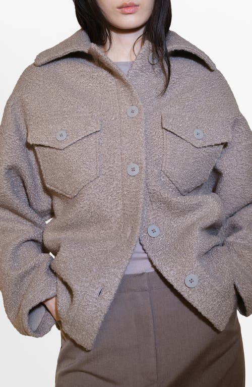 MANGO MANGO BOUCLÉ JACKET