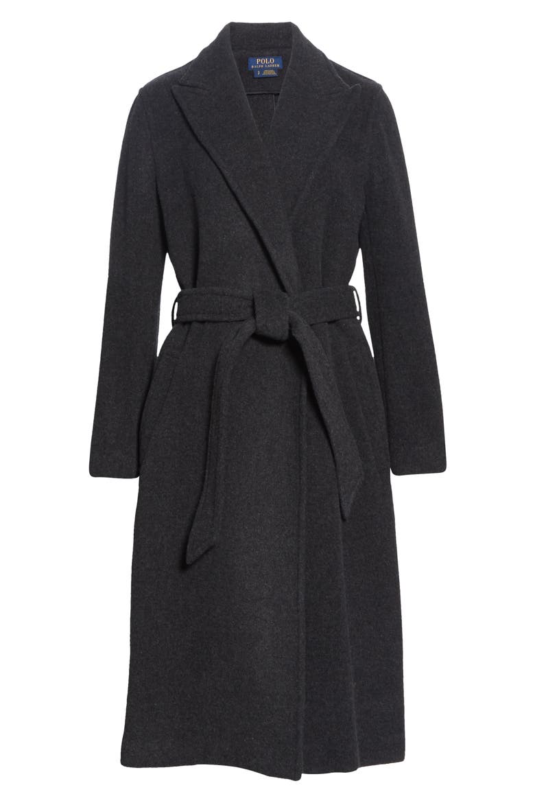 Emille Wool Blend Coat, Alternate, color, DEEP GREY