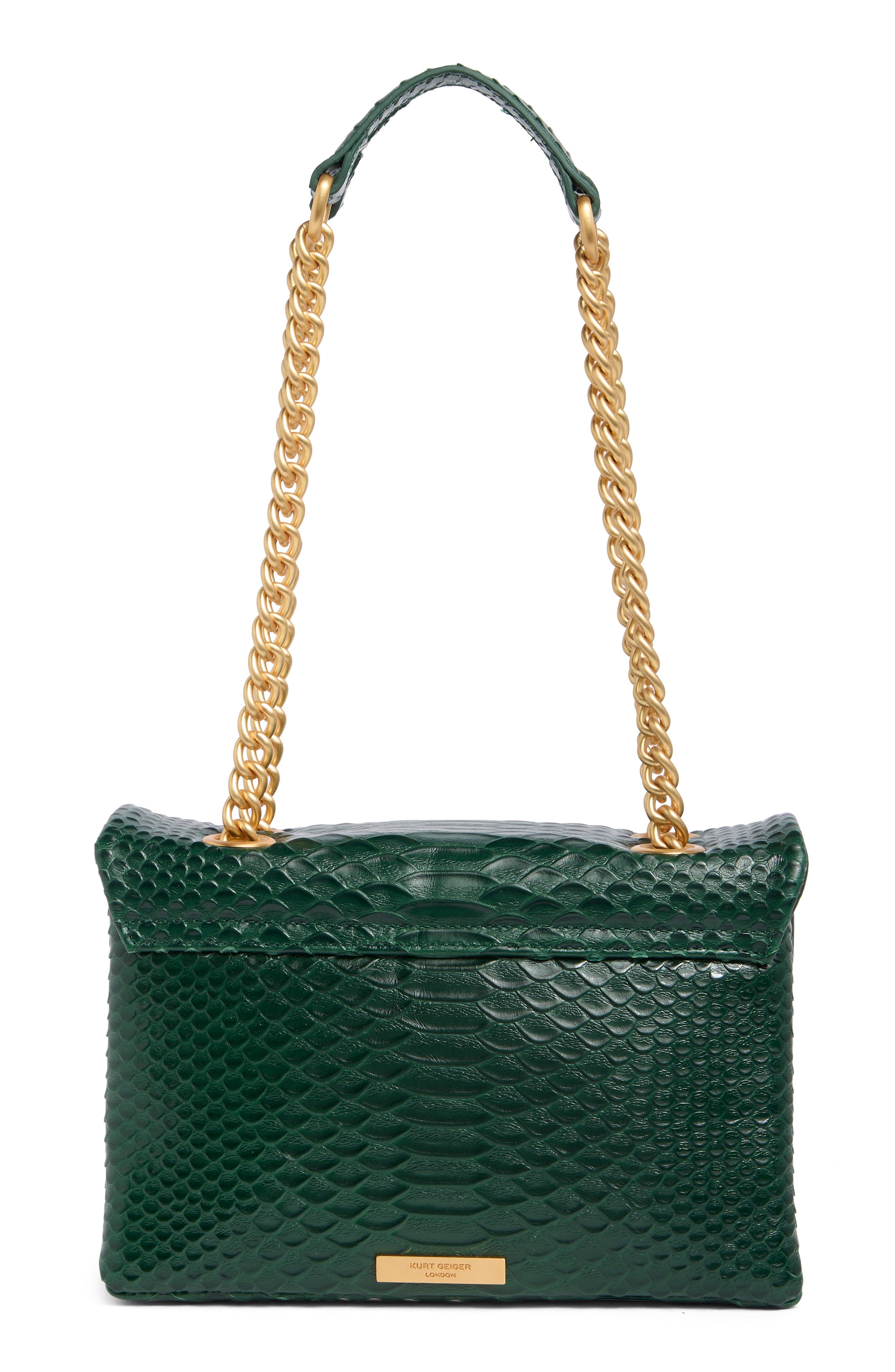 Kurt Geiger London Kensington Snake Print Shoulder Bag, Alternate, color, 