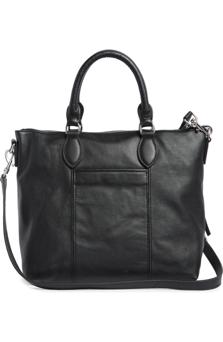 AIMEE City Beat Convertible Satchel Bag, Alternate, color, Black W Grommets