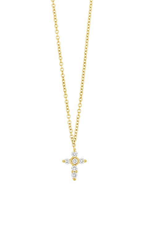 Diamond Cross Pendant Necklace