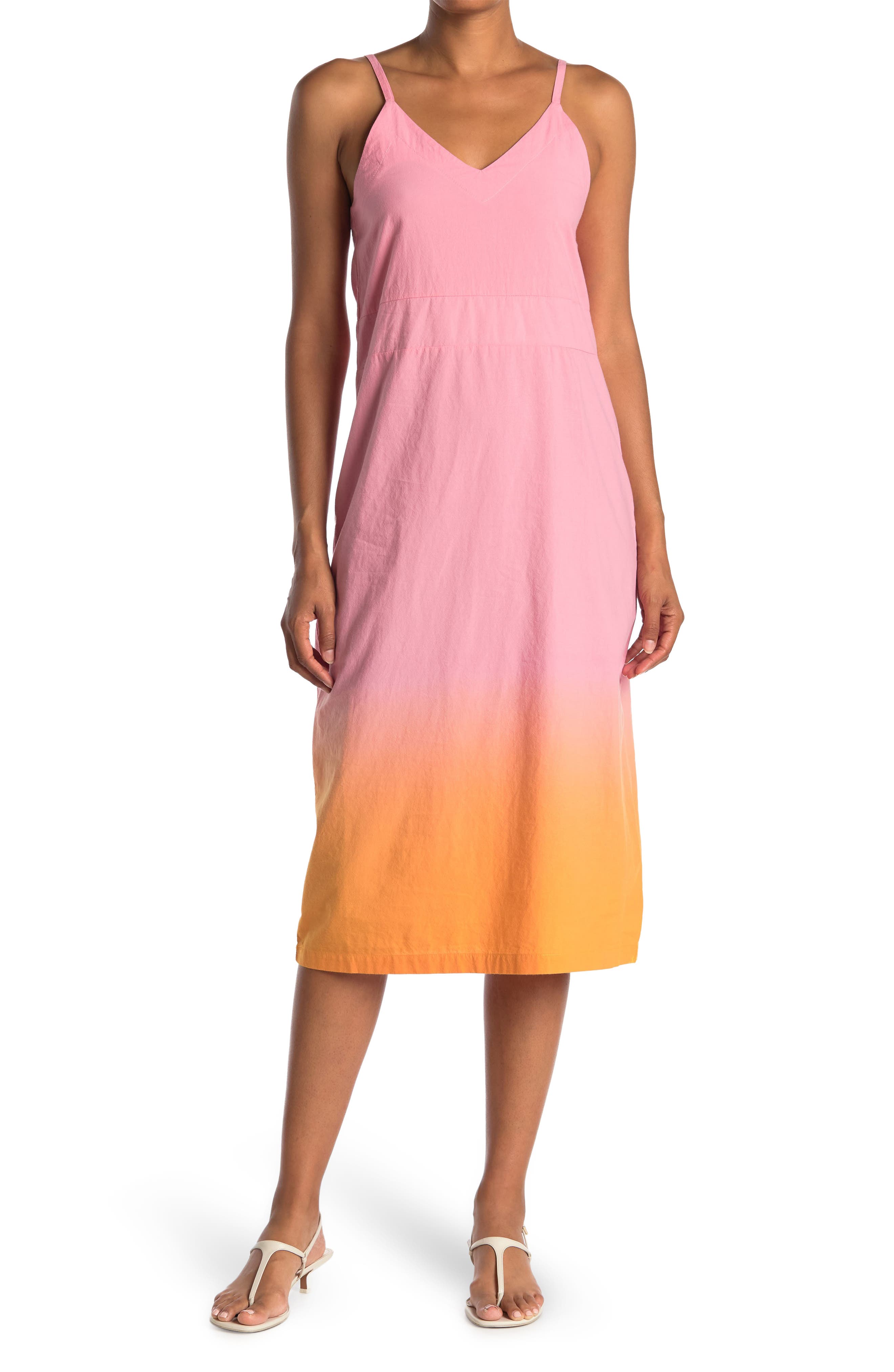 STITCHDROP Dip Dyed Midi Dress (Women) | Nordstromrack