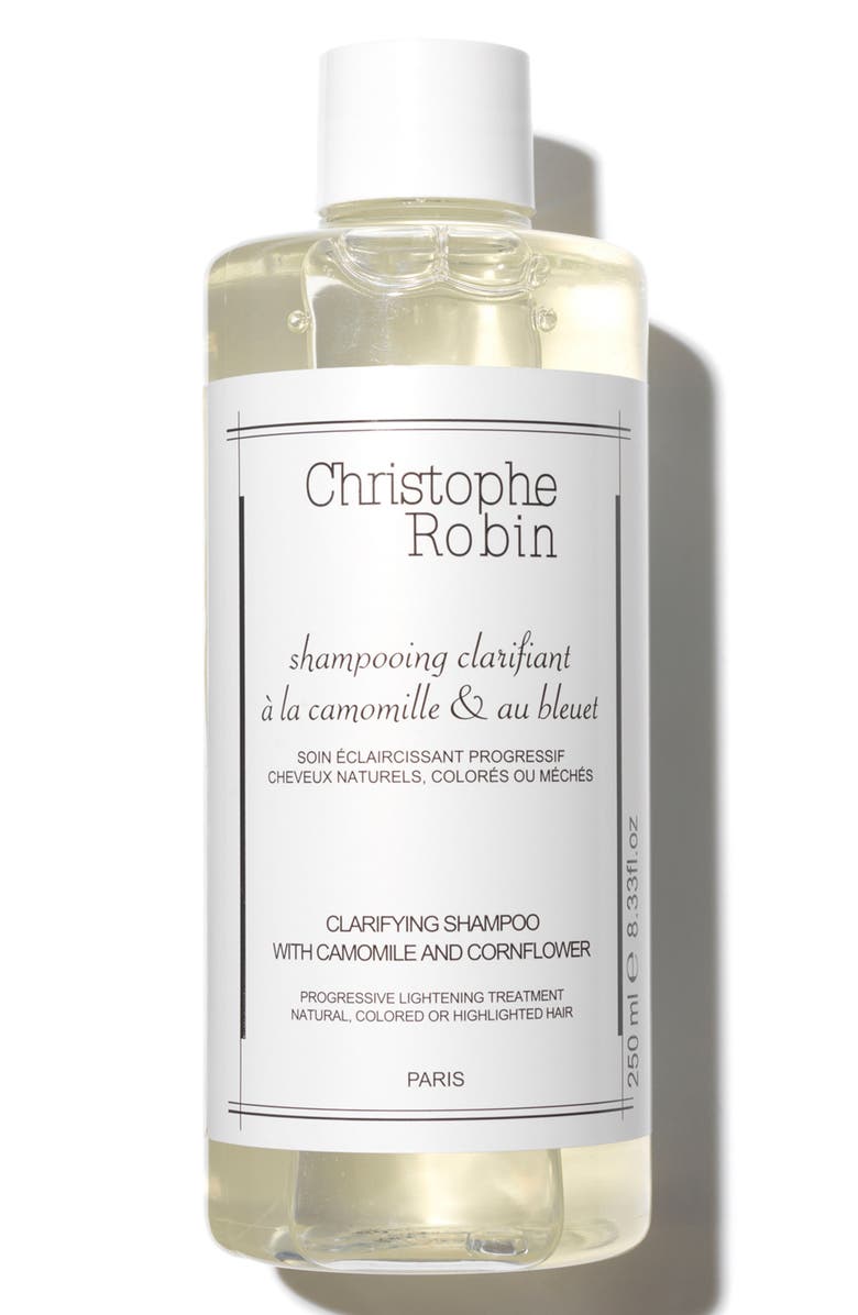 Christophe Robin Clarifying Shampoo with Chamomile & Cornflower, Main, color,