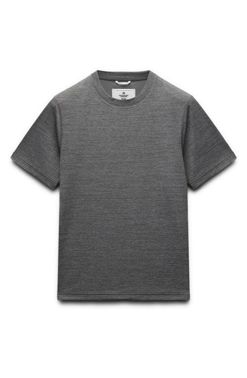 Reigning Champ Solotex® Mesh Tiebreak Performance T-shirt In Heather Carbon