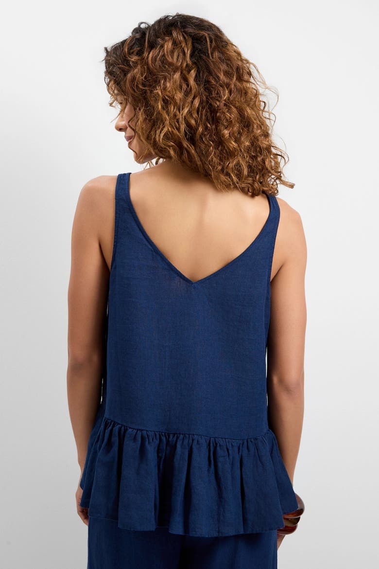 Bosco Tiered Ruffle Top, Alternate, color, Darsena