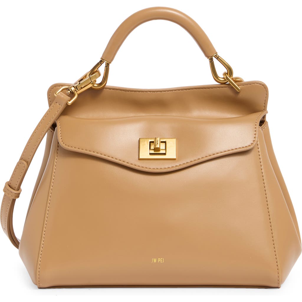 Jw Pei Lucia Faux Leather Top Handle Bag In Brown