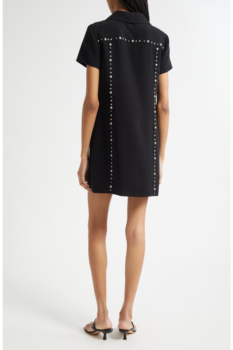Florencia Studded Minidress, Alternate, color, BLACK