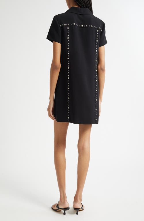 Cinq À Sept Stud-embellished Mini Dress In Black