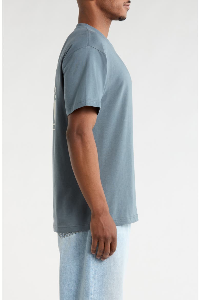 Locked Organic Cotton Graphic T-Shirt, Alternate, color, COZY BLUE