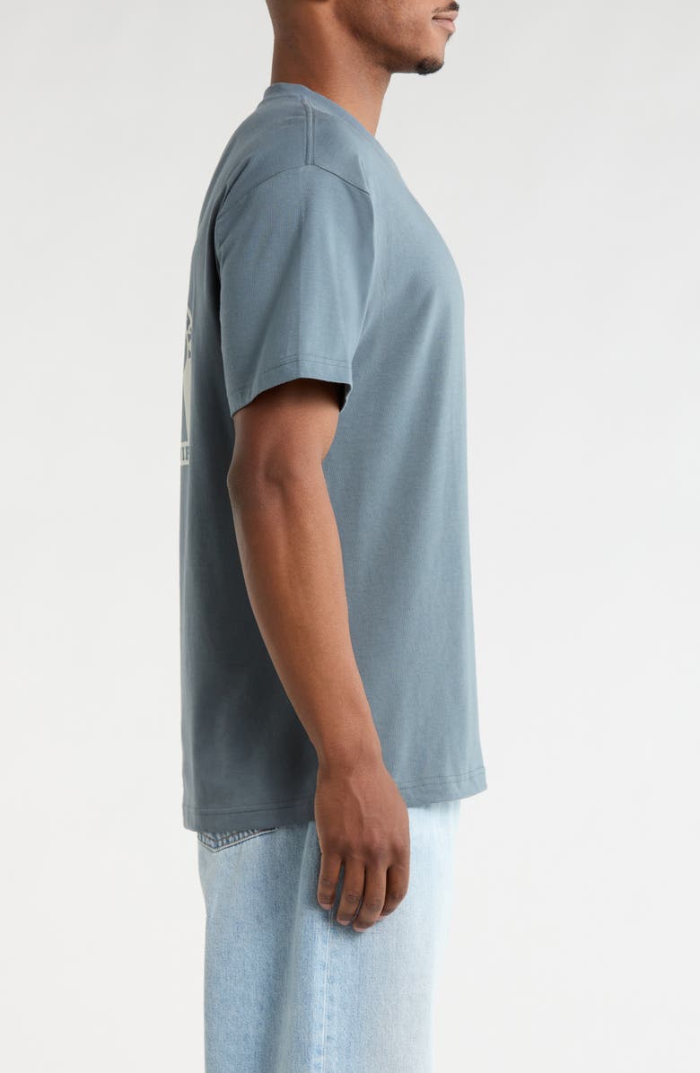 Carhartt Work In Progress Locked Organic Cotton Graphic T-Shirt, Alternate, color, Cozy Blue