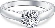 Bliss Diamond 1 Ct Solitaire Round Cut Diamond Engagement Ring 14k Gold Lab Grown