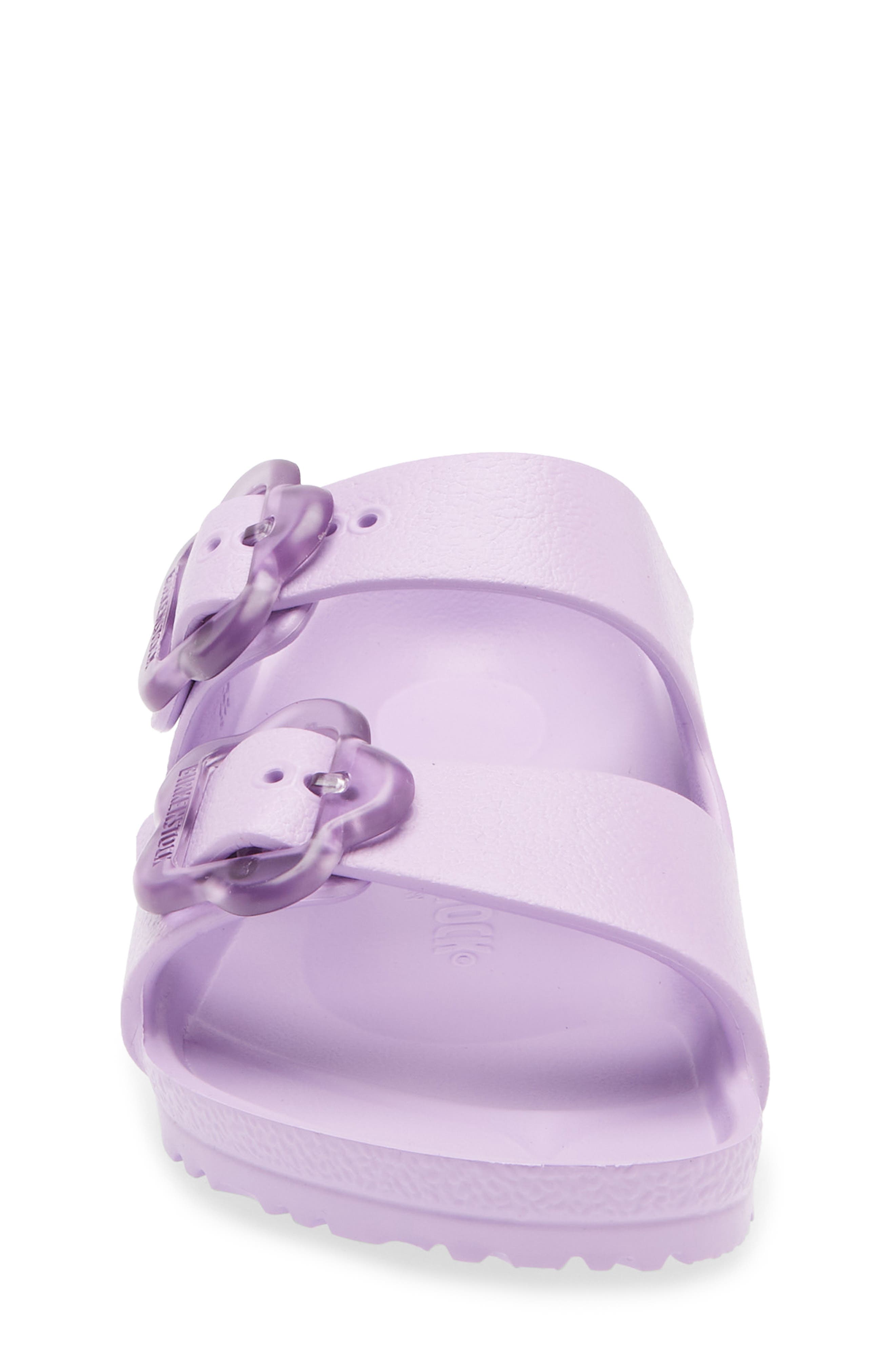 Kids' Arizona Flower Buckle Slide Sandal, Alternate, color, CROCUS
