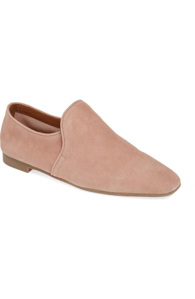 Aquatalia Revvy Weatherproof Loafer, Main, color, Rose Suede