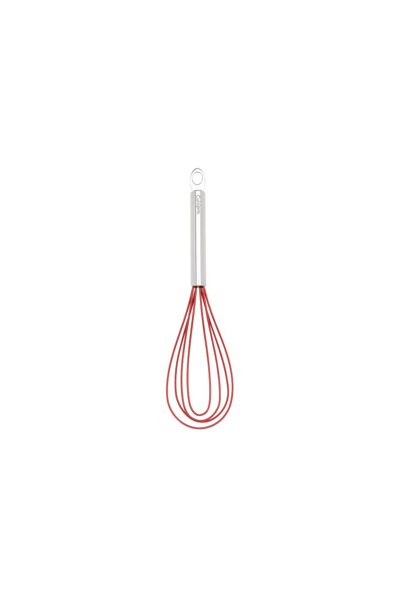 10 Inch Silicone Flat Whisk, Main, color, Red
