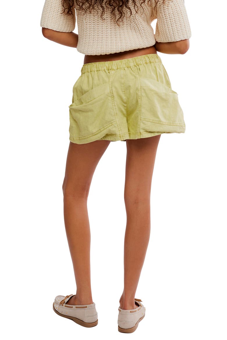 Good Fortune Linen & Cotton Shorts, Alternate, color, WARM OLIVES