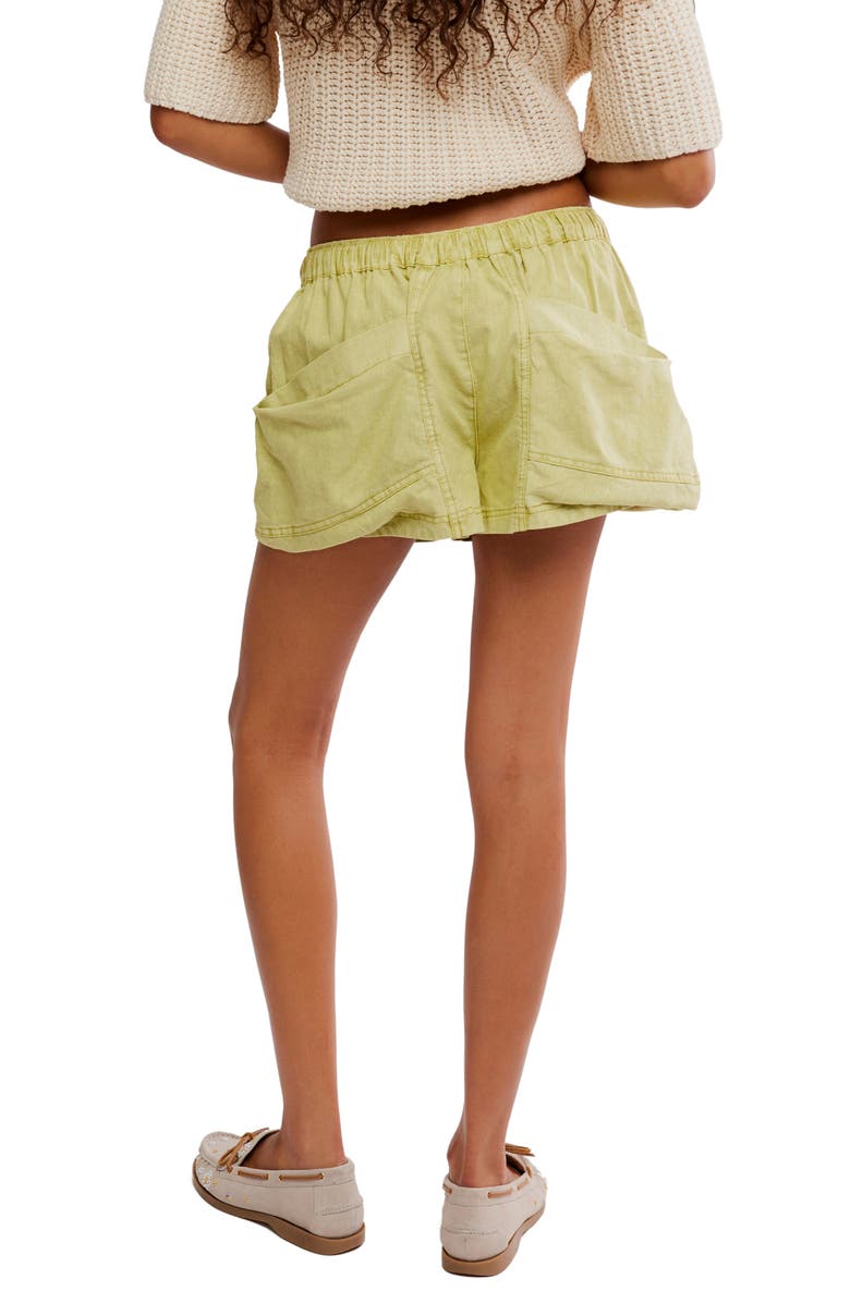 Free People Good Fortune Linen & Cotton Shorts, Alternate, color, Warm Olives