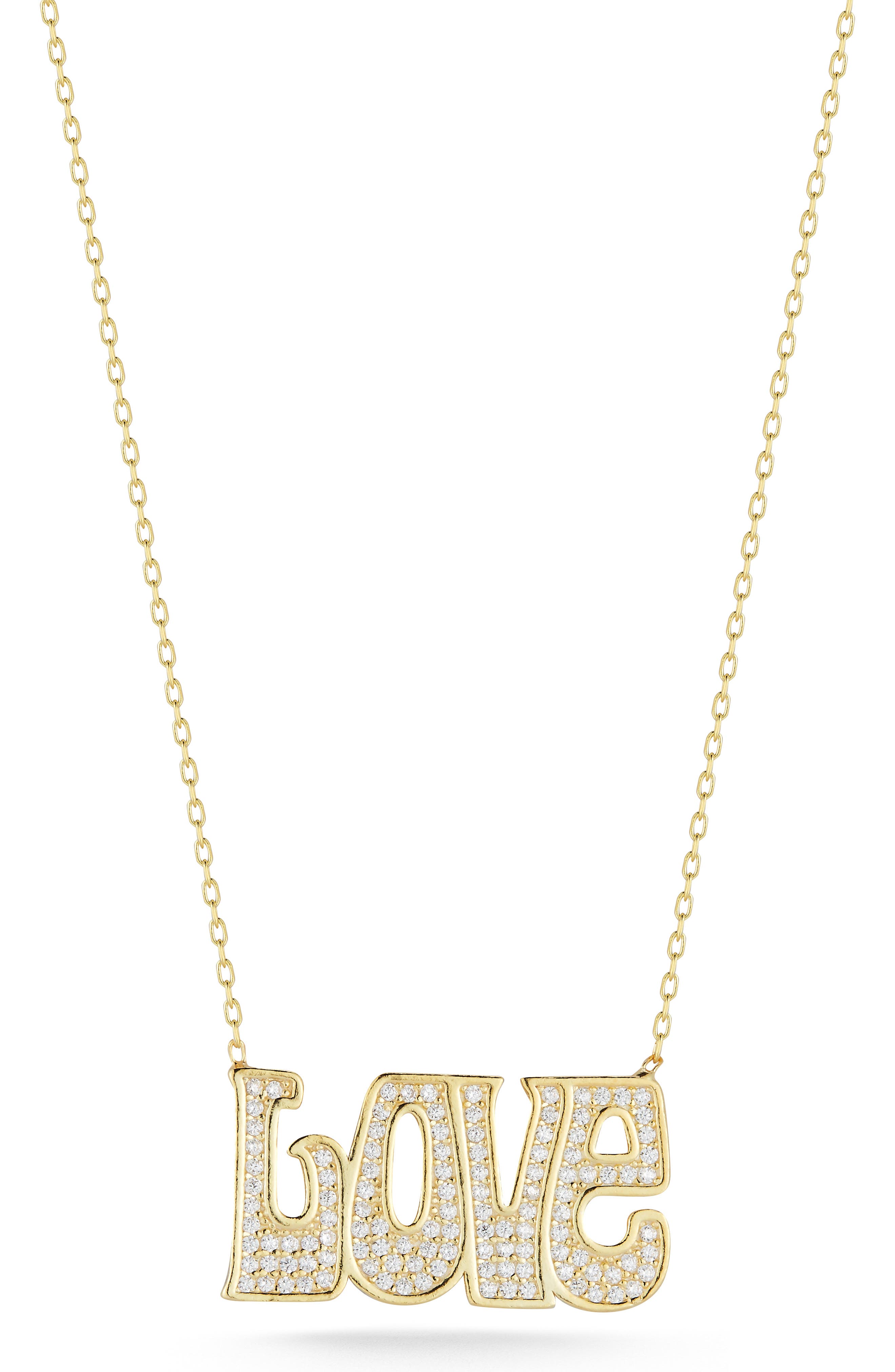Pavé Love Necklace