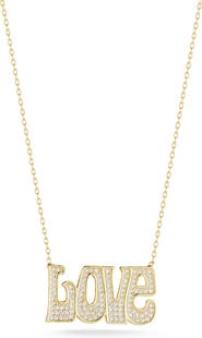 SPHERA MILANO Pavé Love Necklace