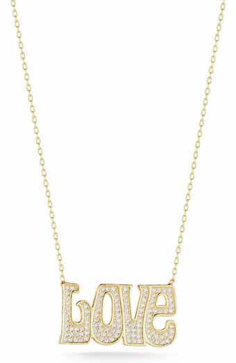 Pavé Love Necklace