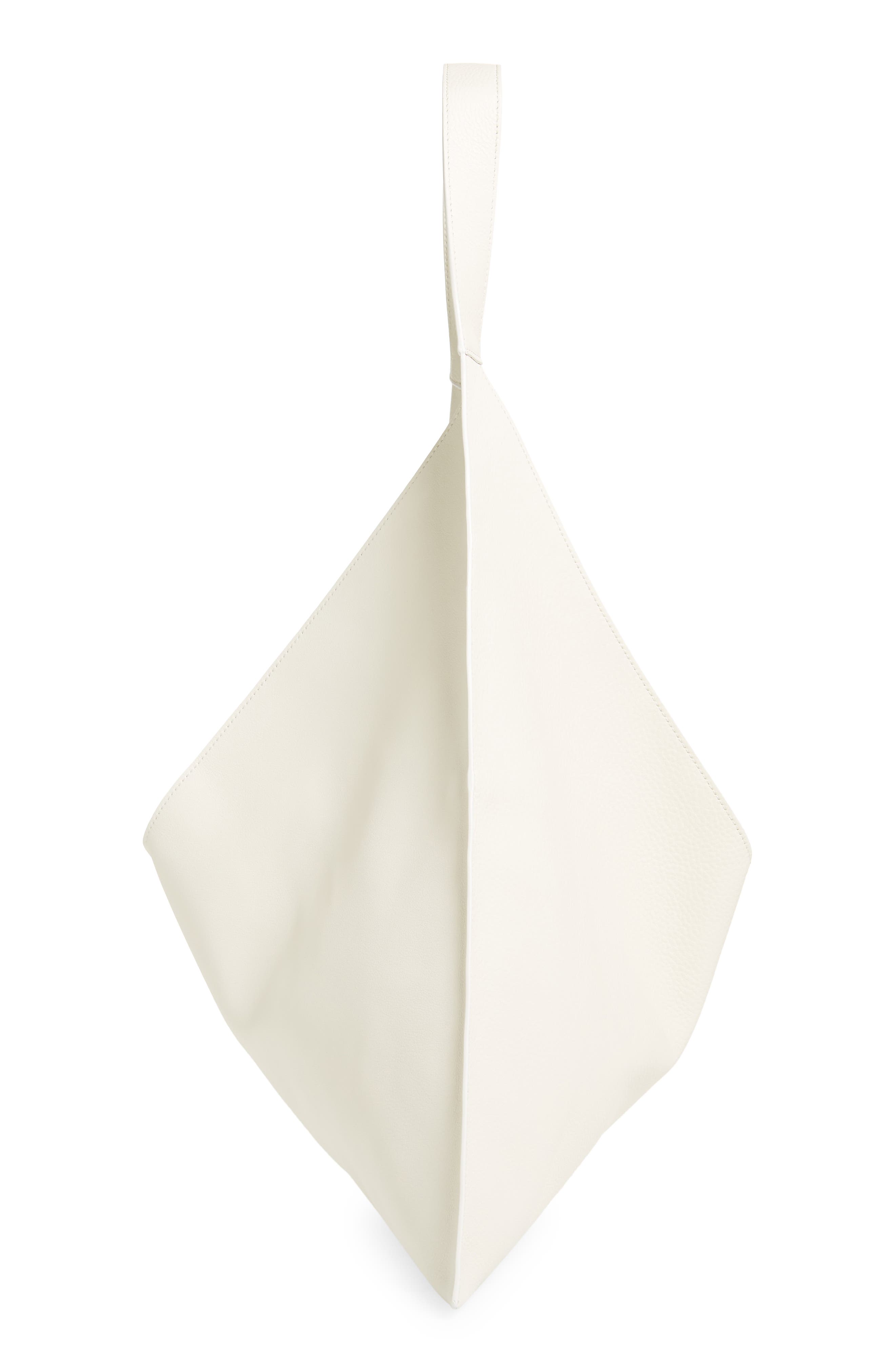 Sara Leather Tote, Alternate, color, OFF WHITE