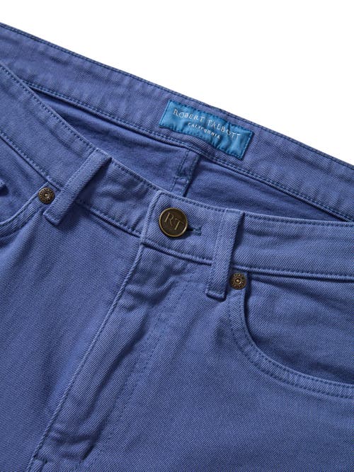 Robert Talbott Hudson Comfort Stretch 5 Pocket Pant In Blue