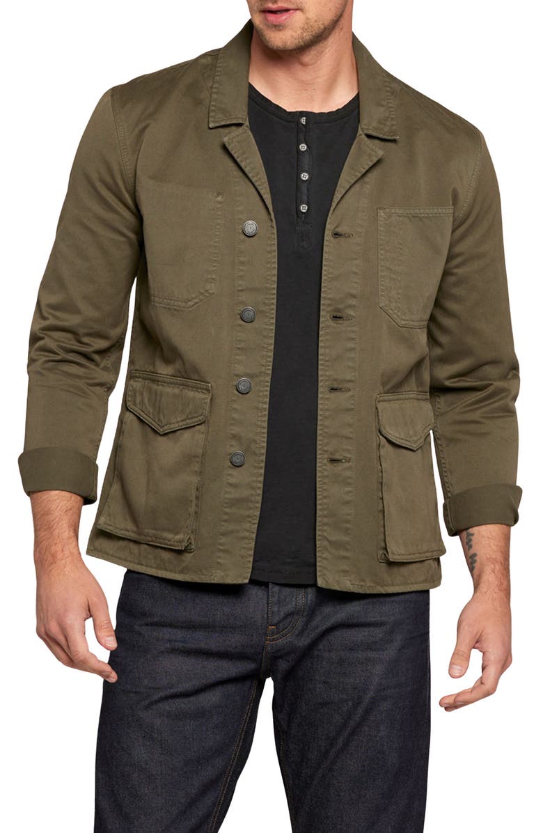 Current/Elliott Cotton Twill Utility Blazer, Main, color, 