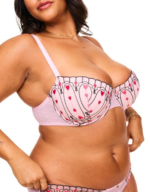 Adore Me Amorette Contour Balconette Bra In Light Pink