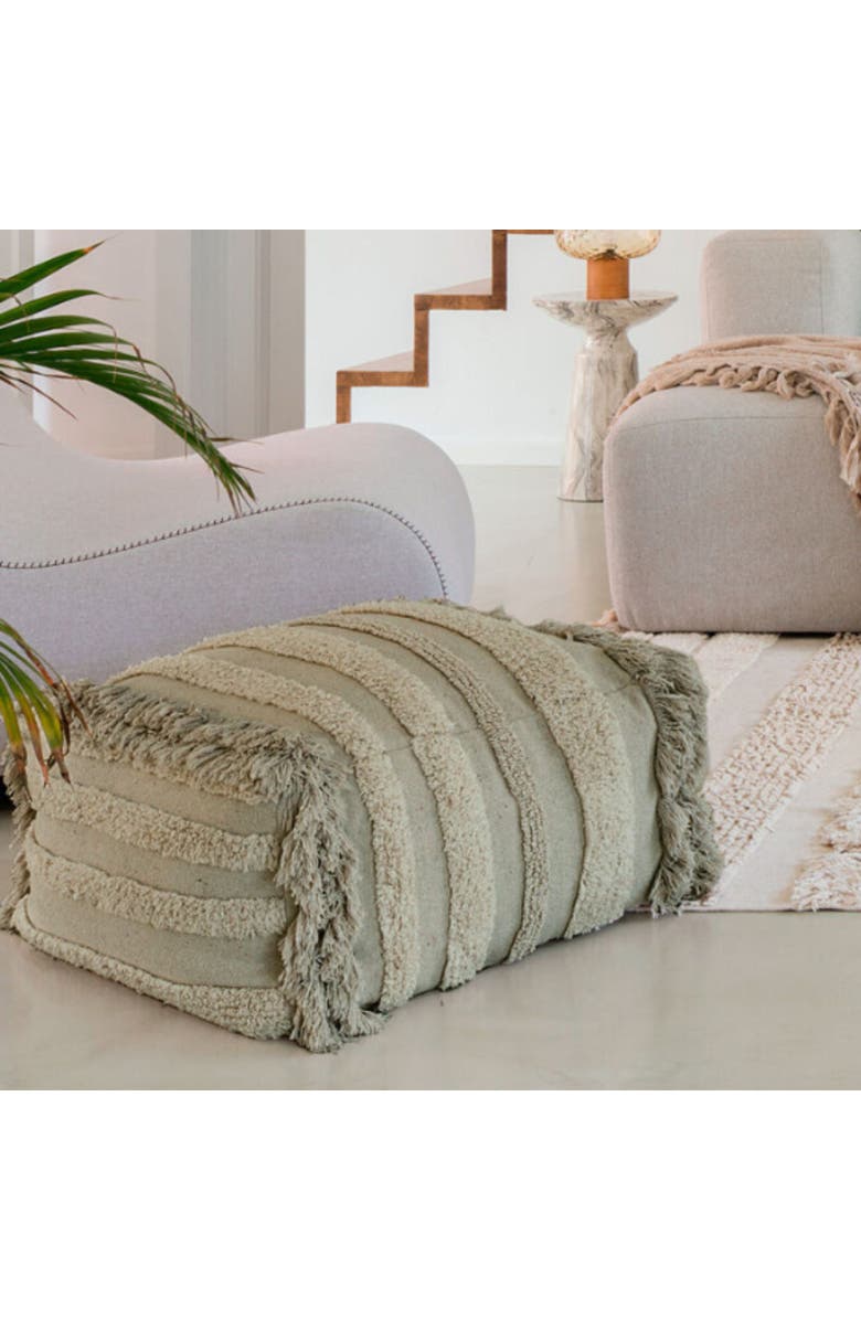 Lorena Canals Pouf Air, Alternate, color, Olive, Brown