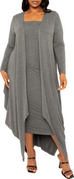 BUXOM COUTURE Cascade Bubble Hem Cardigan