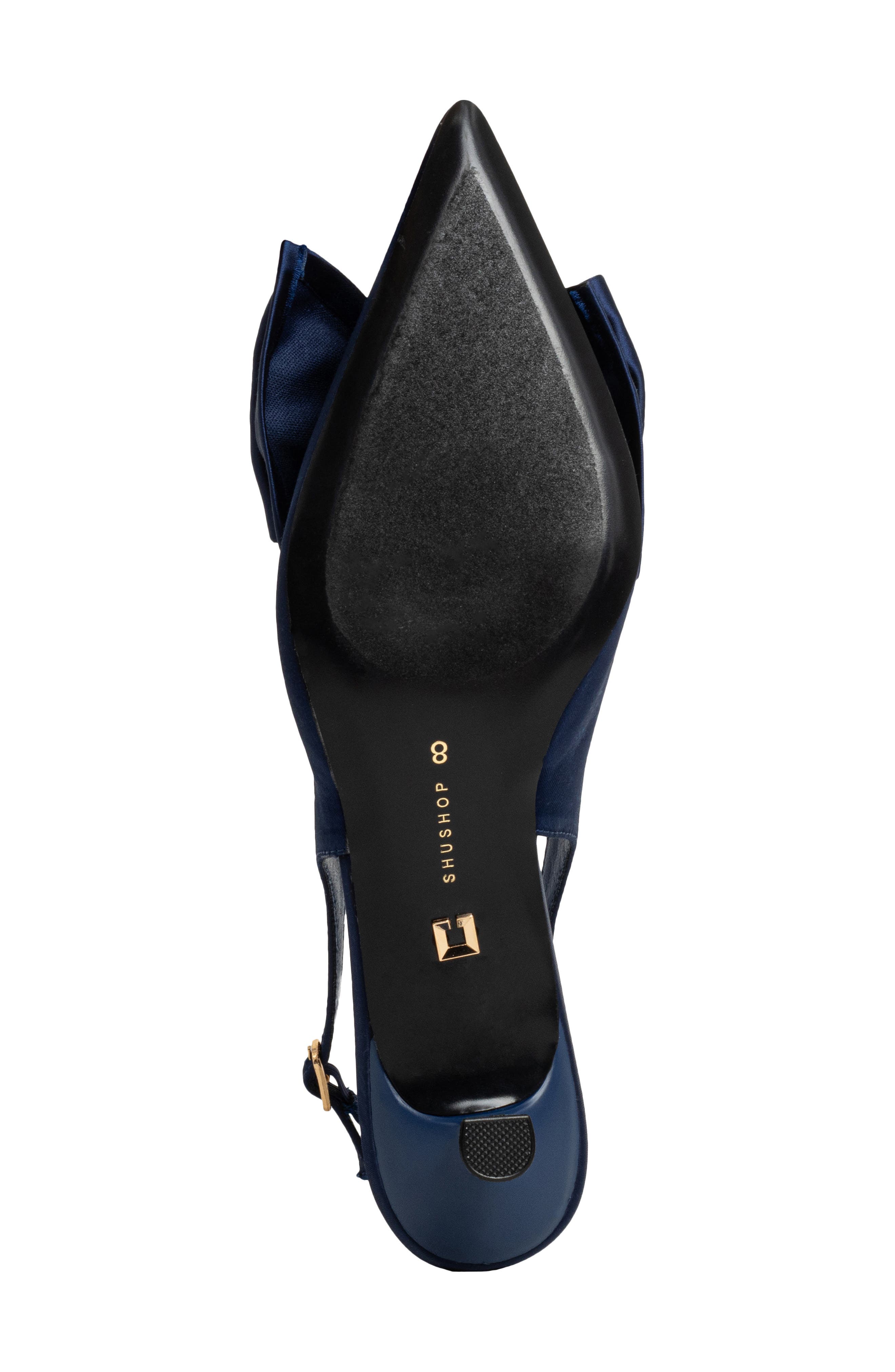 Nora Slingback Kitten Heel Pump, Alternate, color, NAVY
