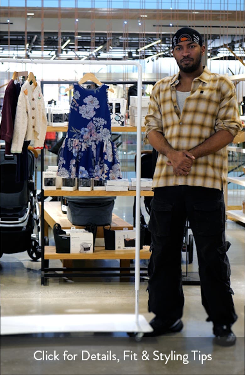 Kids' Floral Print Drop Waist Dress, sales video thumbnail