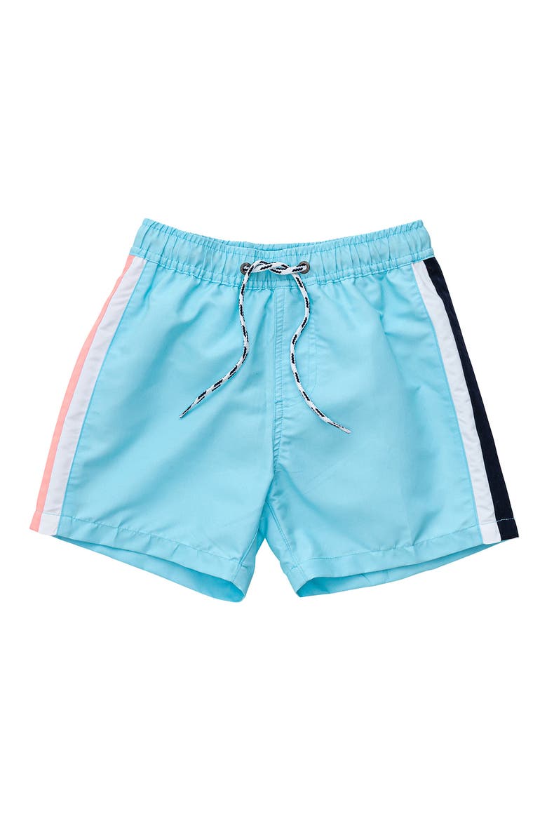 Kids' Retro Volley Board Shorts, Main, color, BLUE