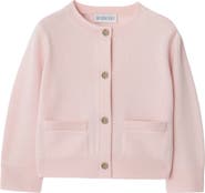 Burberry Check Patch Wool Cashmere Cardigan