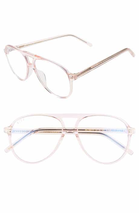 DIFF x Jonathan Van Ness Tosca Aviator Blue Light Blocking Sunglasses