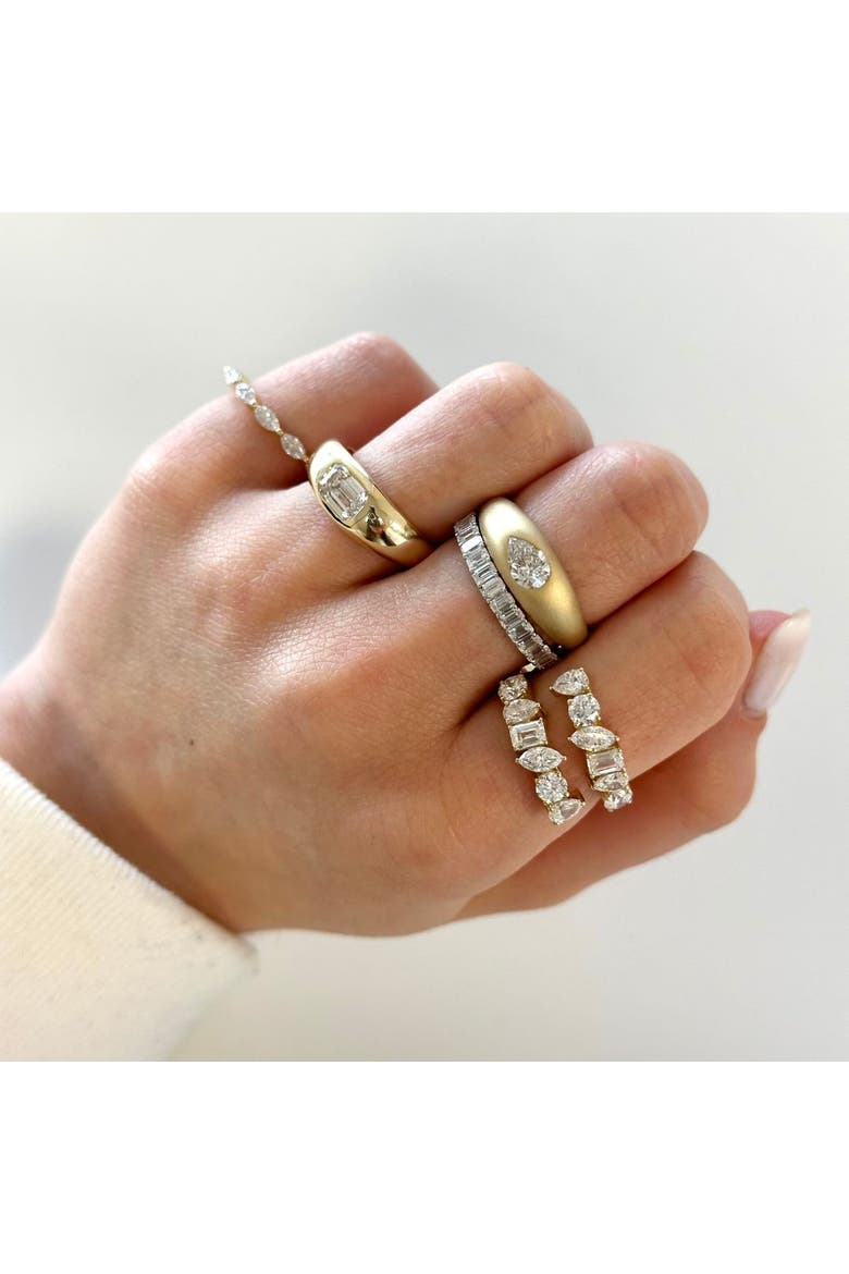 Multi Shape Bypass Lab Diamond Ring in 14K Gold, Alternate, color, Yellow Gold
