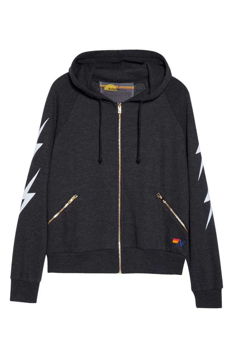 Aviator Nation Bolt 4 Zip Hoodie, Alternate, color,