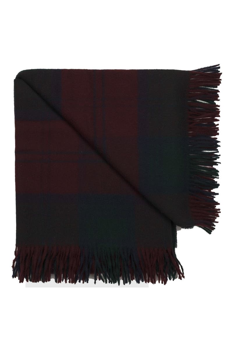 Prince of Scots Merino Wool Throw, Alternate, color, Lindsay