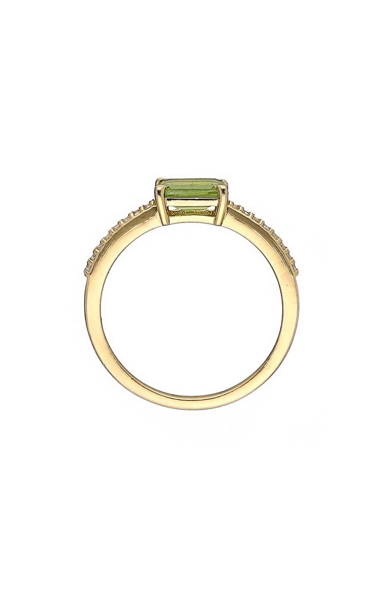 YS GEMS Peridot & White Topaz Ring, Alternate, color, Green