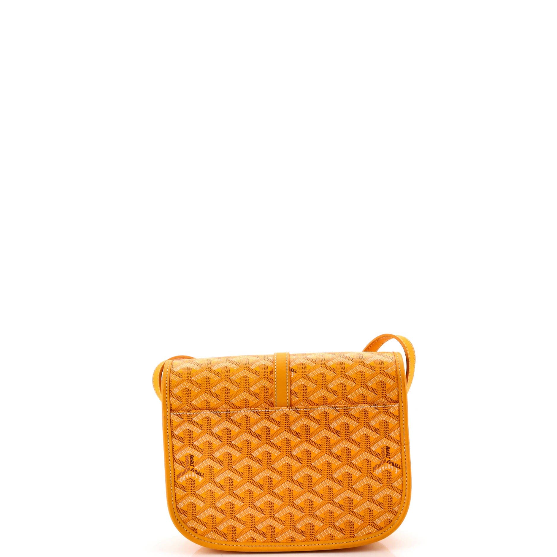 Pre-Owned Goyard Belvedere II Messenger Bag Coated Canvas PM, Alternate, color, Yellow