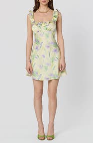 ASTR the Label Mara Floral Print Minidress