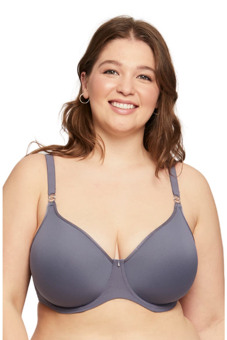 Spacer Underwire Bra, Alternate, color, CRYSTAL GREY